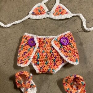 Colorful Crochet Baby Bikini Sets